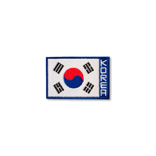 태극기 BLUE_사각(60x40)_Korea Flag Blue_자수패치_/No.0070