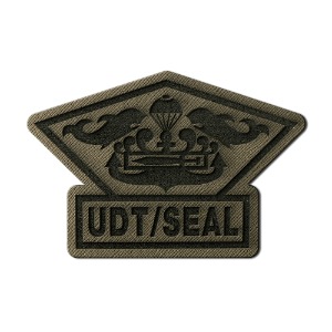 UDT/SEAL 흉장_D/Olive_각인패치_/No.1548
